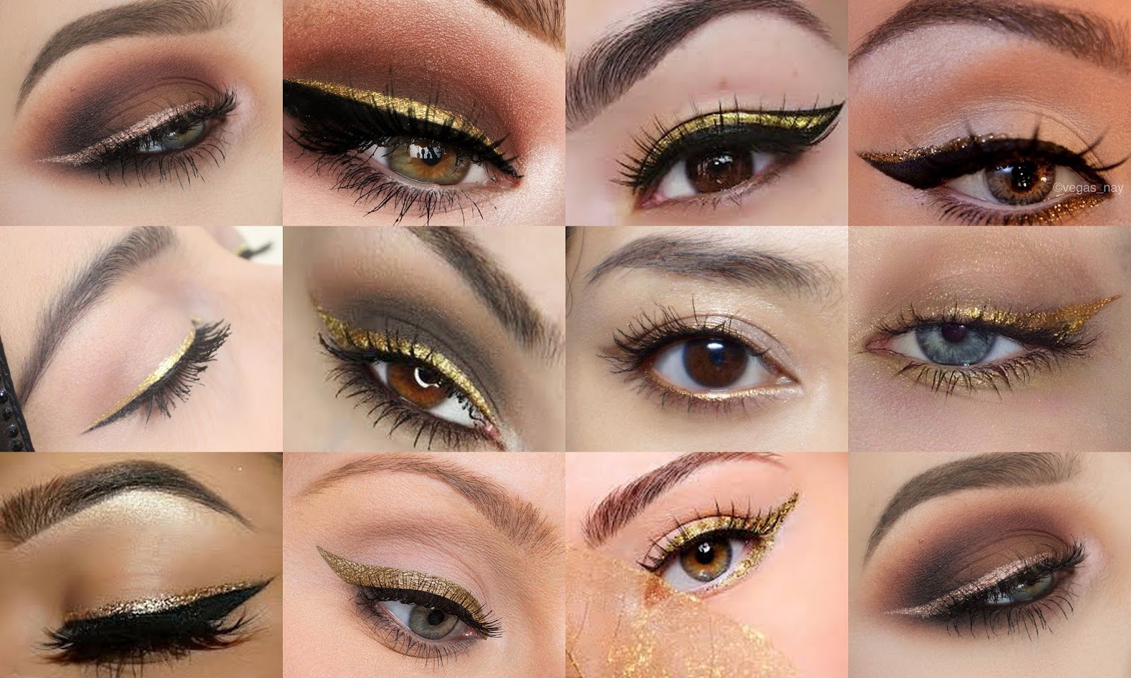 gold hair liners