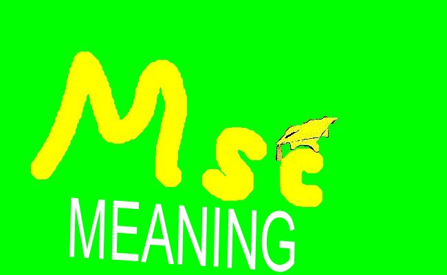 Msc MEANING msc-meaning