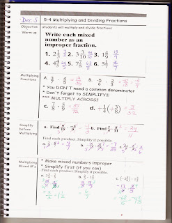 Ms. Jean's Classroom Blog: 5-4 Multiplying and Dividing Fractions