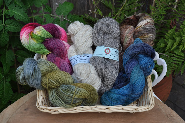 natural & hand dyed lancashire farm wool