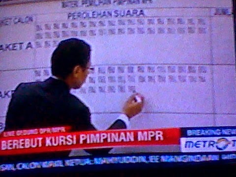CLICK TO ENLARGE Pemilihan Ketua MPR RI Periode 2014-2019
