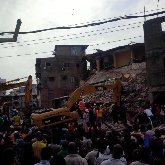building collapse lagos island