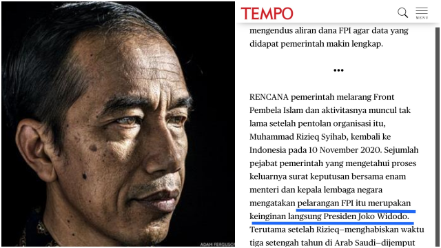 Jokowi Disebut yang Menginginkan FP1 Dibubarkan Setelah Menerima Keluhan dari Pengusaha Jokowi Disebut yang Menginginkan FP1 Dibubarkan Setelah Menerima Keluhan dari Pengusaha