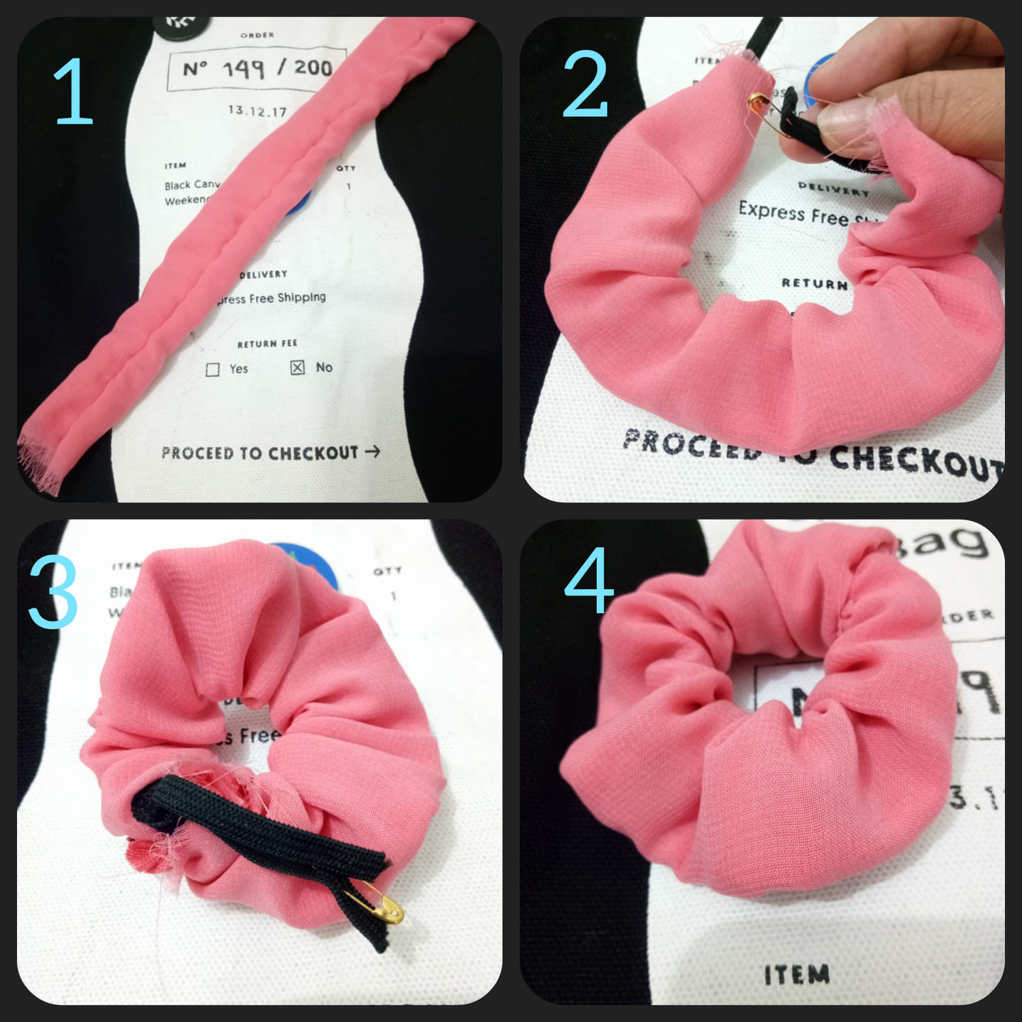 Cara Membuat Ikat Rambut Scrunchie Tanpa Mesin Jahit