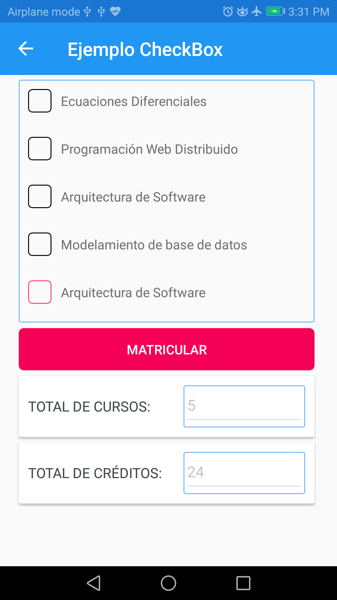 Xamarin.Forms CheckBox con InputKit