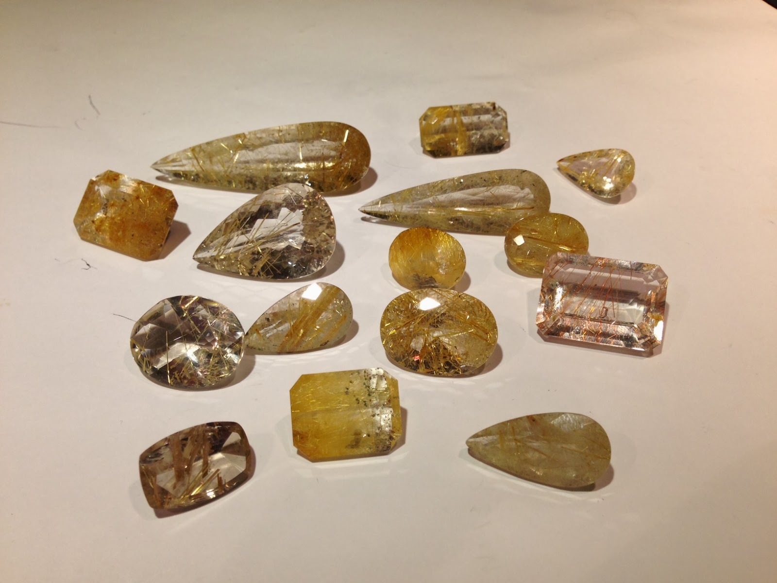 Rutile Quartz in Black, Brown, Cooper and Yellow Color