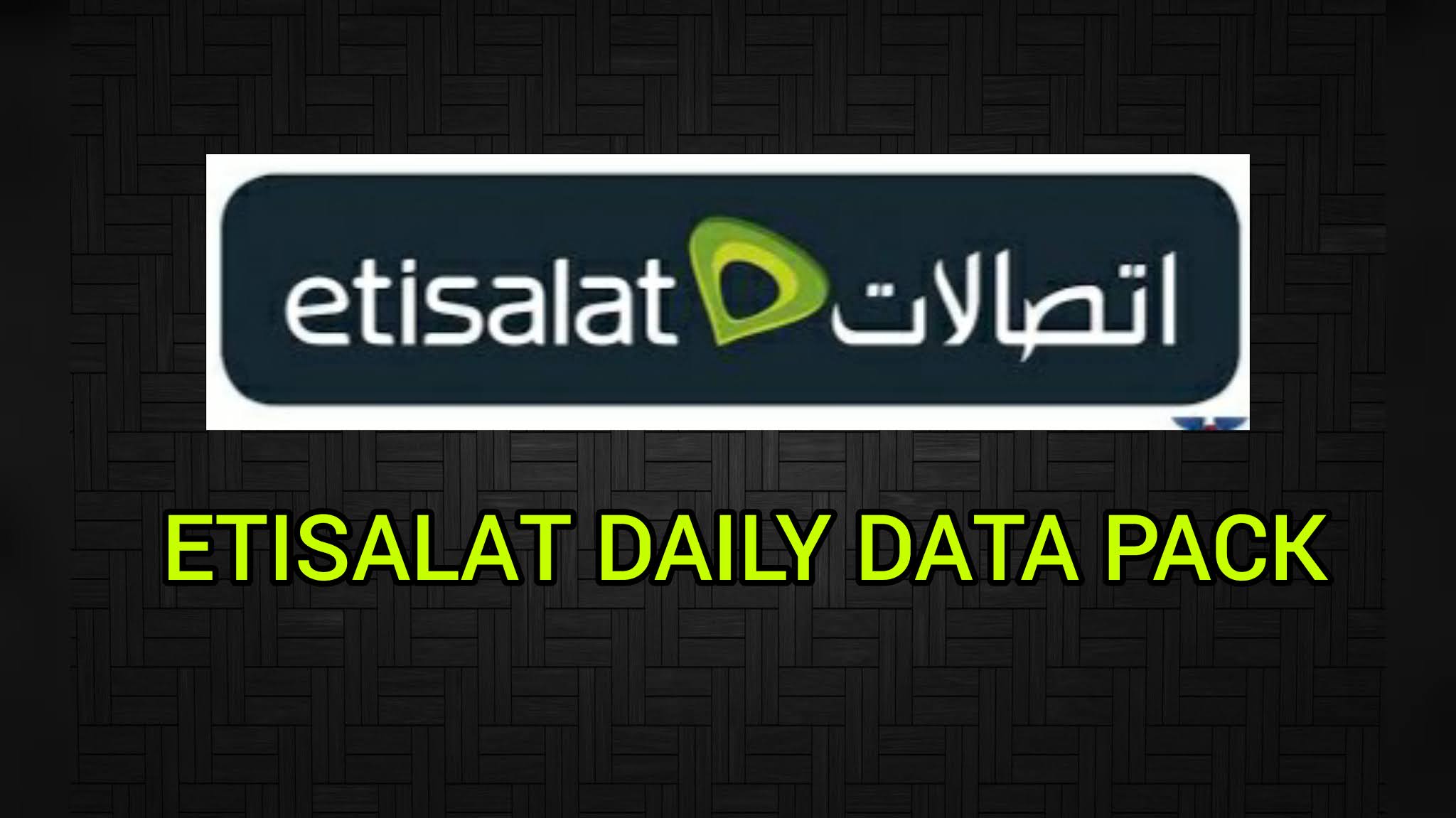 Etisalat daily data pack Etisalat daily data package 2 AED subscribe
