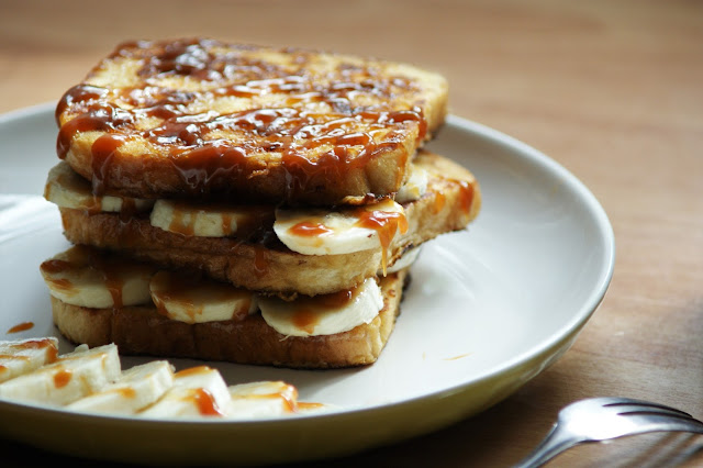 French Toasts mit Banane und Dulce de Leche