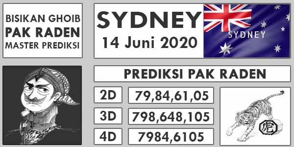 Prediksi Togel Sydney Minggu 14 Juni 2020 PREDIKSI PAK RADEN
