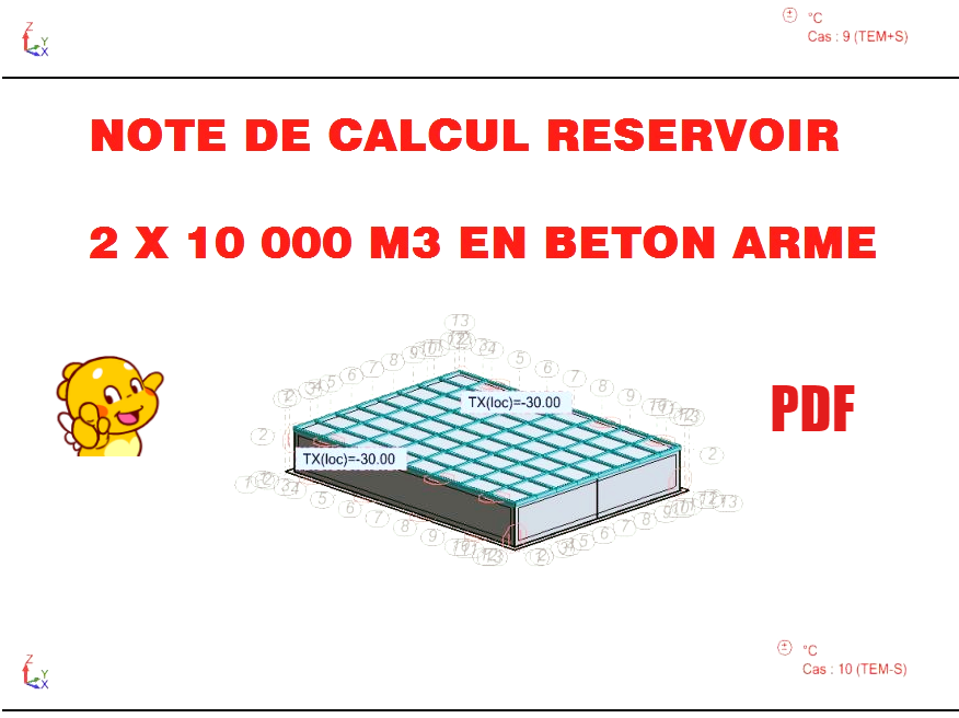 Note De Calcul Réservoir 2 x 10 000 M3 en Béton armé