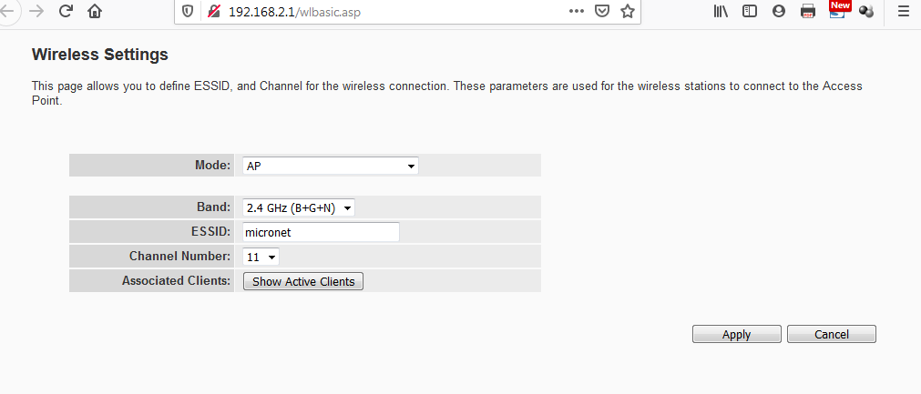 Gabriel Artaza: Configuración de router Micronet sp916gn como AP