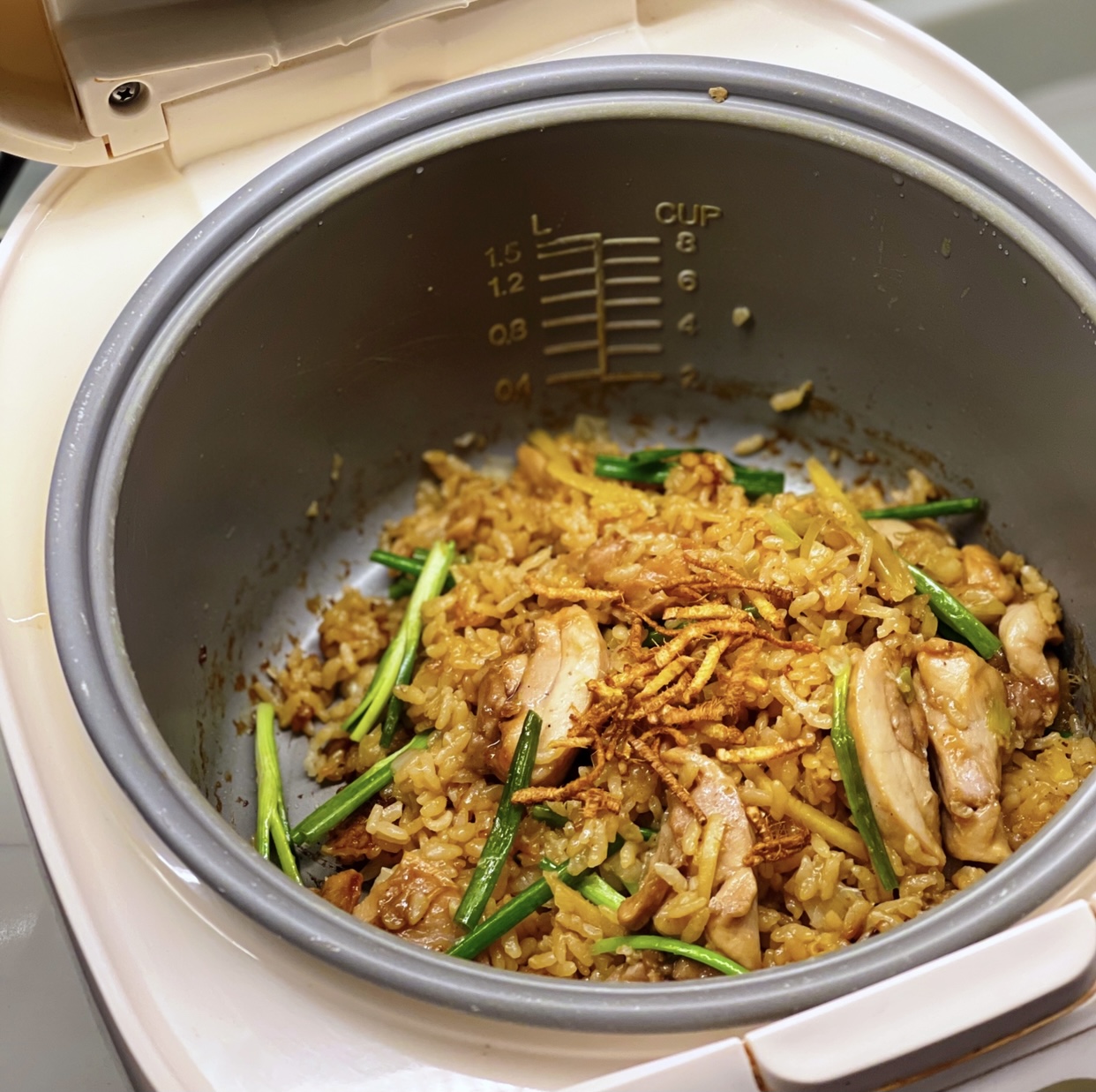 The Silver Chef Scallion Ginger Chicken Rice Cooker Recipe
