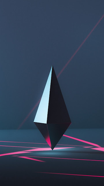 Free 3D polygon shaped wallpaper