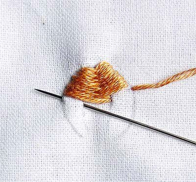 Hướng dẫn thêu mũi phẳng - Hình 3