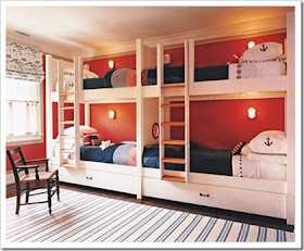 CUATRO CAMAS EN UN DORMITORIO - DORMITORIO PARA 4 by dormitorios