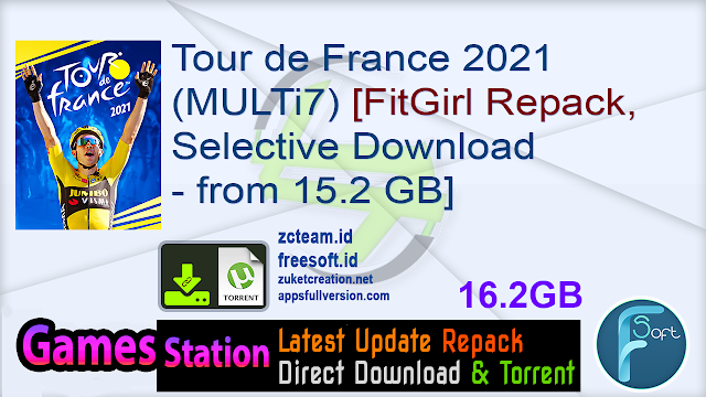 Tour de France 2021 (MULTi7) [FitGirl Repack, Selective Download – from 15.2 GB]