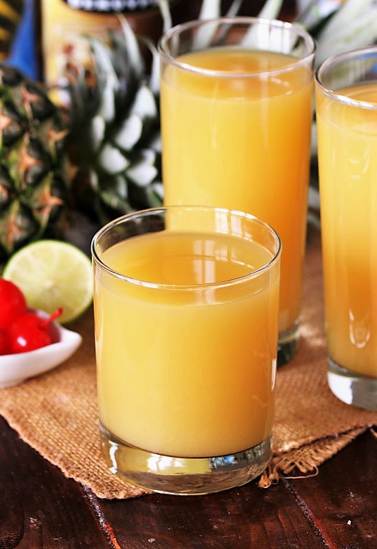 Pineapple UpsideDown Cocktail The Kitchen is My Playground