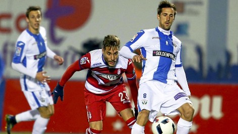 El Leganés gana por renta mínima al Granada (2-1)