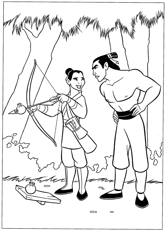 Download Mulan Coloring Pages | Fantasy Coloring Pages