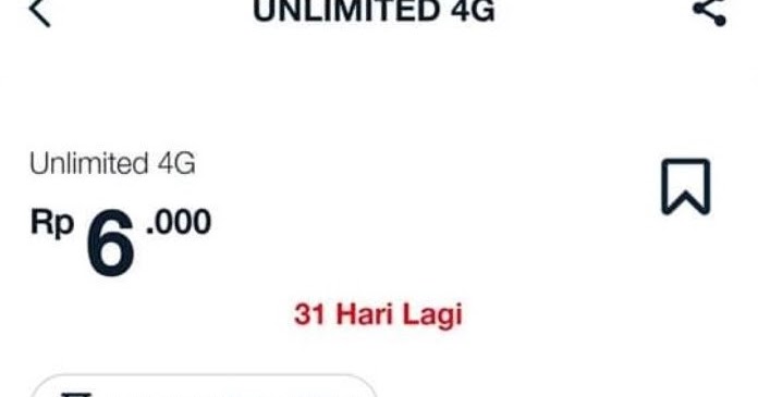 Internet Telkomsel Paket Unlimited 4g Harga Rp 6ribu System Impian