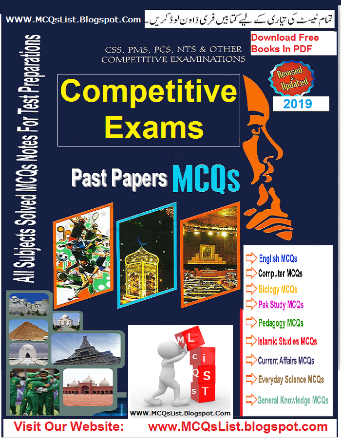 Competitive Exams MCQs With Answers Book Free Download Solve MCQs