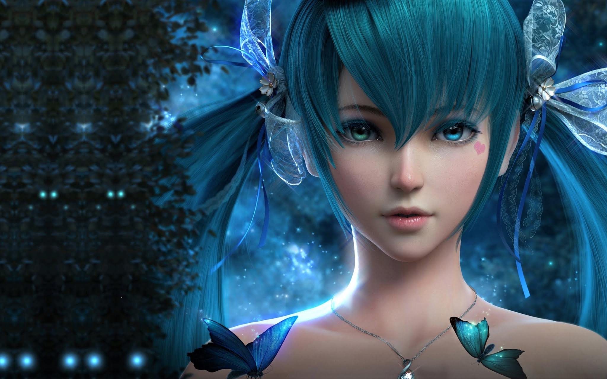 3. Katana-Wielding Insane Anime Girl with Blue Hair - wide 10