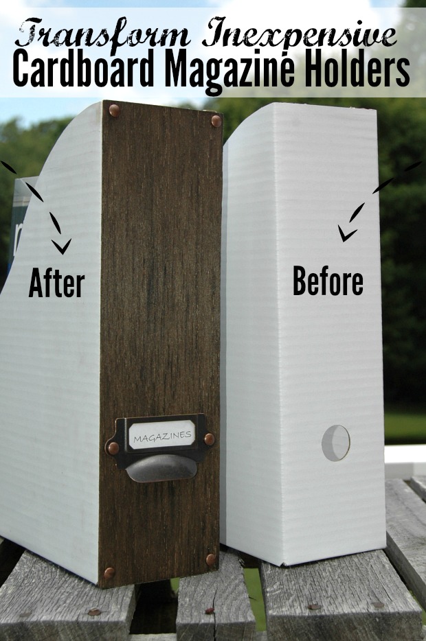 Updated Cardboard Magazine Holders Little House of Four Creating a