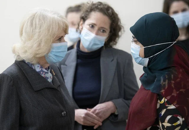 The Prince of Wales and Duchess of Cornwall visited the Community Vaccination Centre at Finsbury Park Mosque