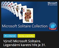 Výročí Microsoft Solitaire. Legendární karetní hře je 31. - AzaNoviny