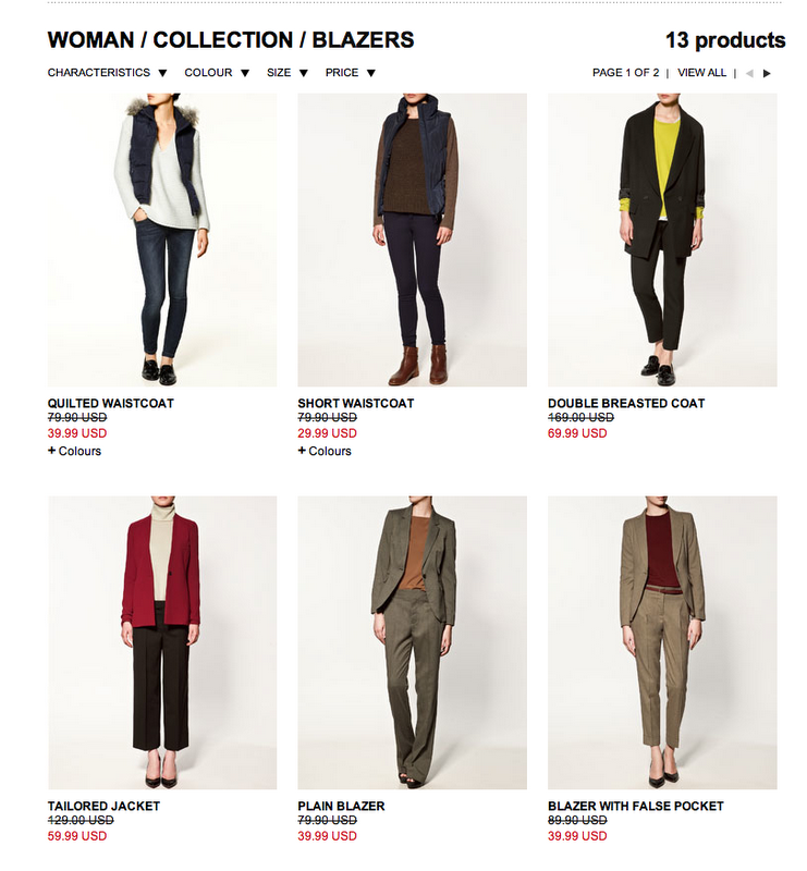 zara online store