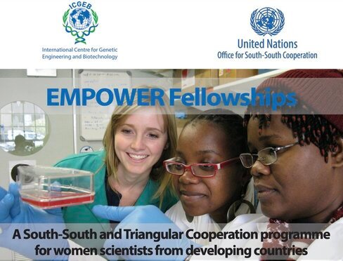 UNOSSC Youth4South & ICGEB Empower Fellowship 2021 for Women Scientists in developing countries