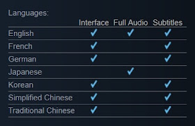 Supported languages