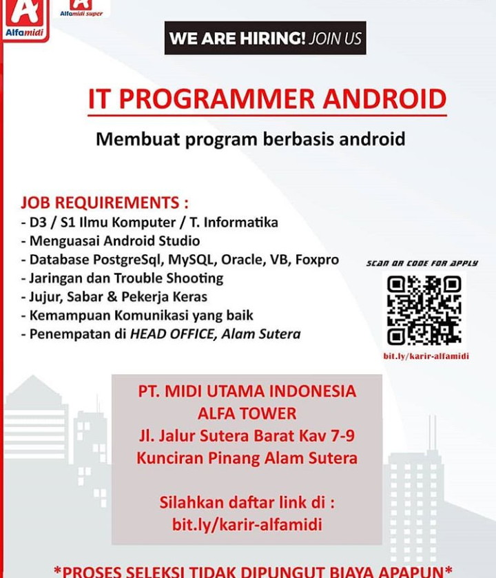 Loker terbaru, lapangan kerja, lowongan kerja 2019, lowongan kerja, Lapangan Kerja di Pt Midi utama Indonesia