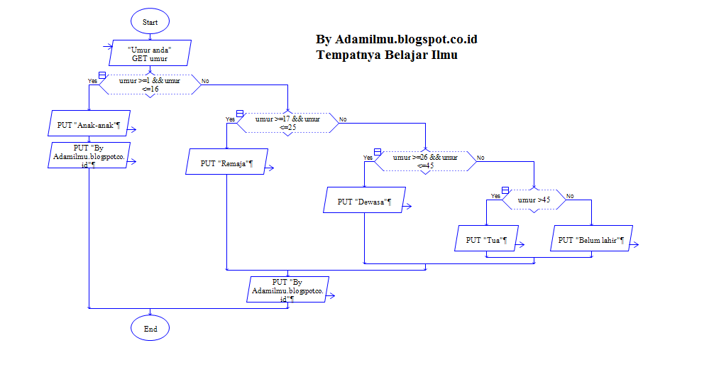 Membuat flowchart (Raptor) dengan mode Brancing | All About Education