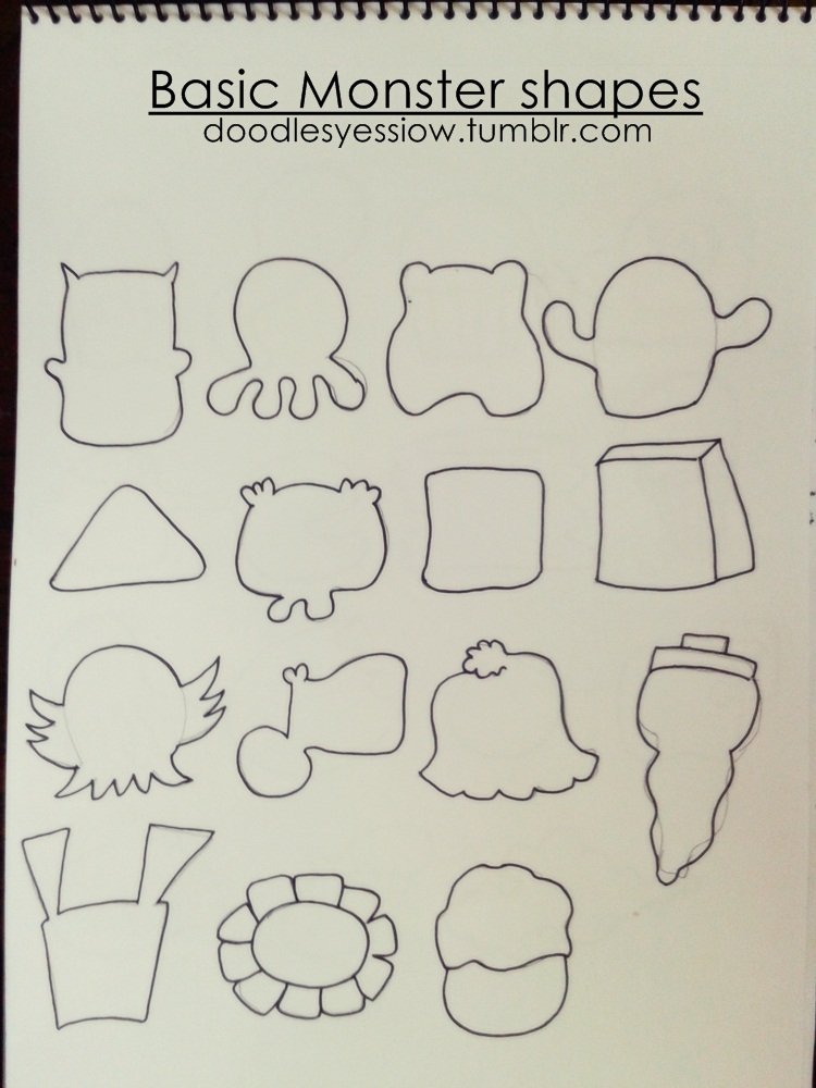 Yessiow: How To Make Monster On Doodle Art