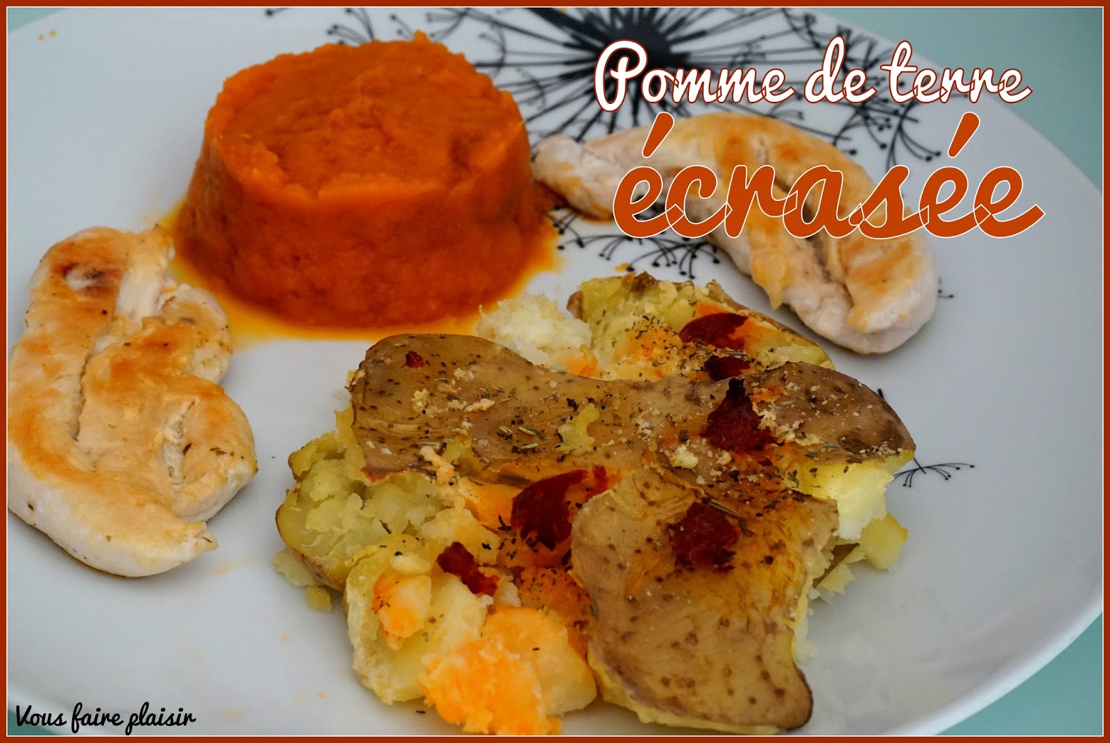 Pomme de terre écrasée épicée