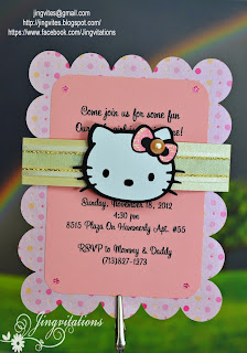 hello kitty birth announcement