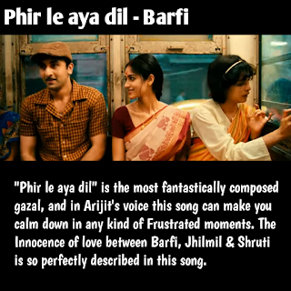 Barfi songs, barfi movie, phir le aya dil song, ranbir kapoor, Ilena d'cruz, Priyanka chopra