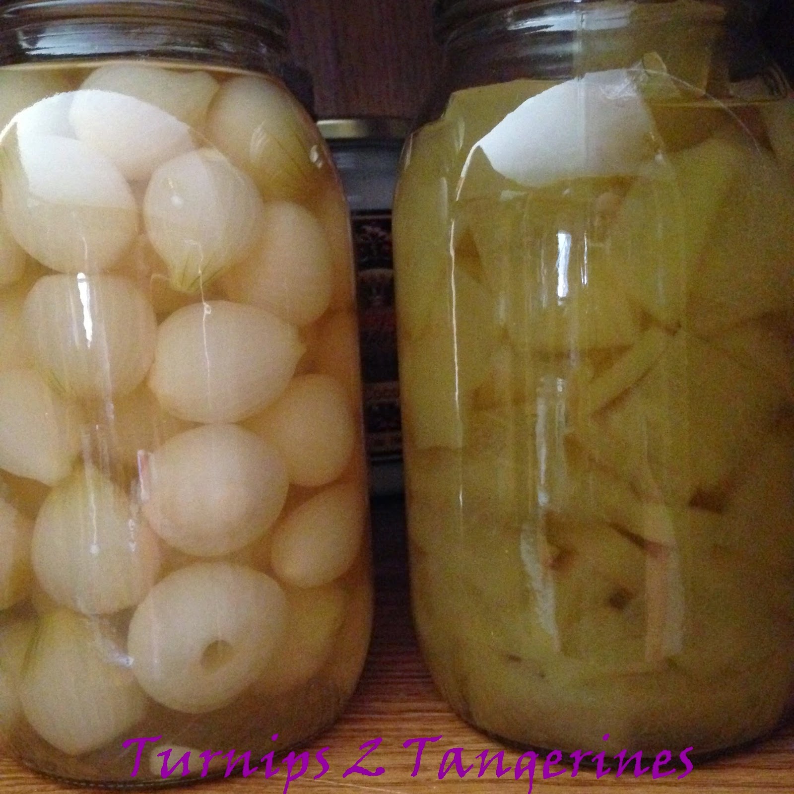 Pickled Pearl Onions Turnips 2 Tangerines