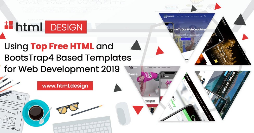Using Top Free HTML and Bootstrap Based Templates for Web Development 2019