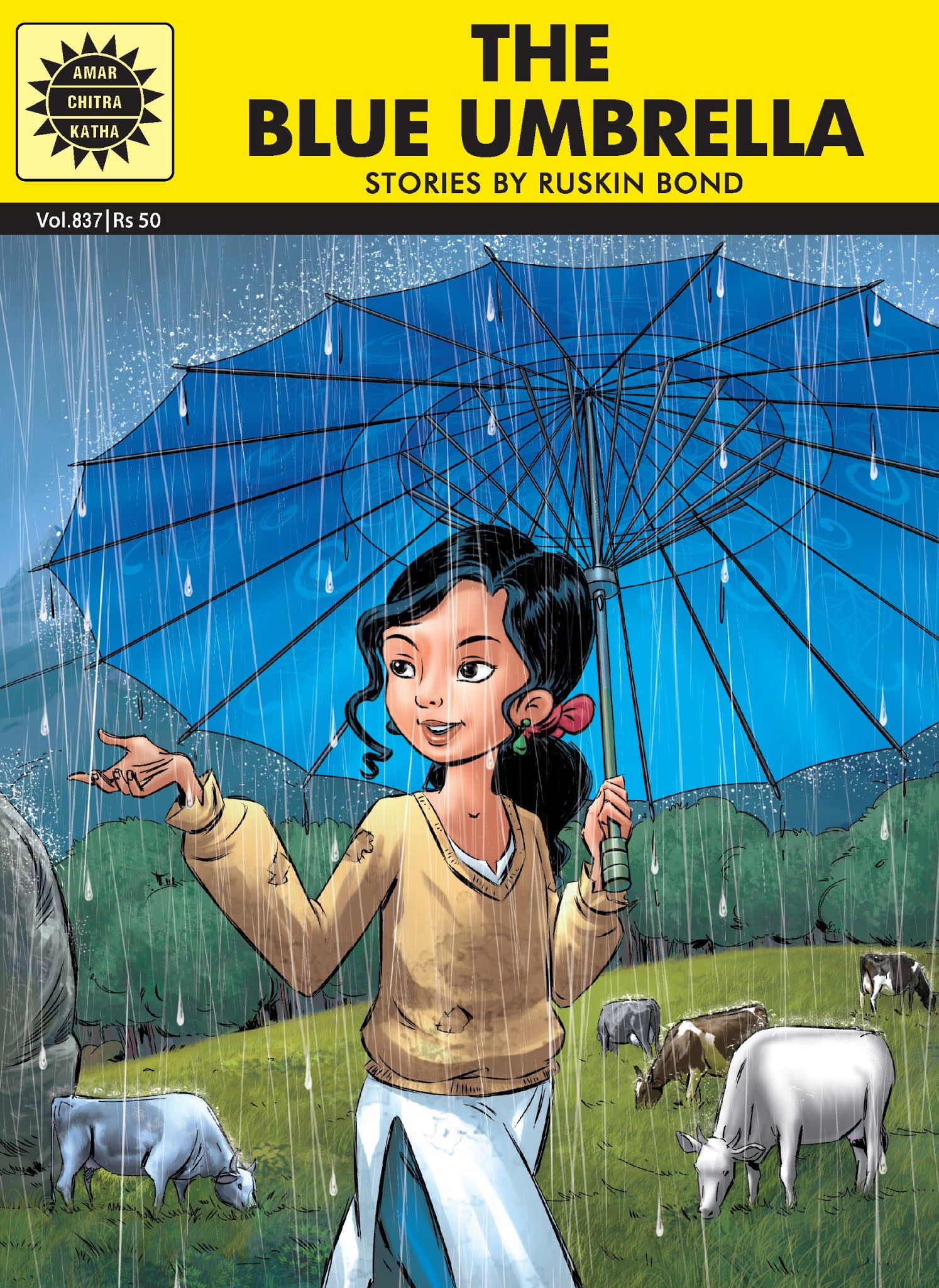 the blue umbrella book review in 100 words pdf