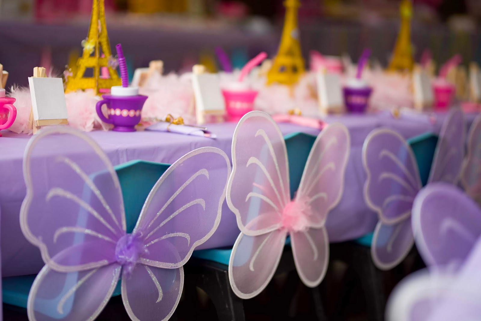 Madeline's Fancy Nancy, Paris, Butterfly Themed 4th Birthday Party - Something Delightful Blog #partyplanning #kidsbirthdayparty #birthdaypartyideas #parisparty #butterflyparty #fancynancy #fancynancyparty #fourthbirthdayideas