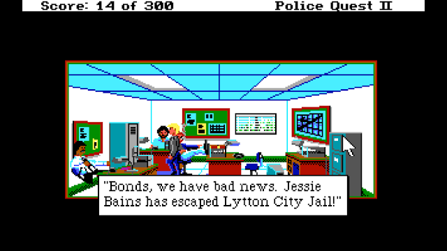 Screenshot from Police Quest II