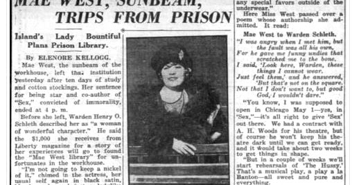 Mae West Mae West Prison Diary 1
