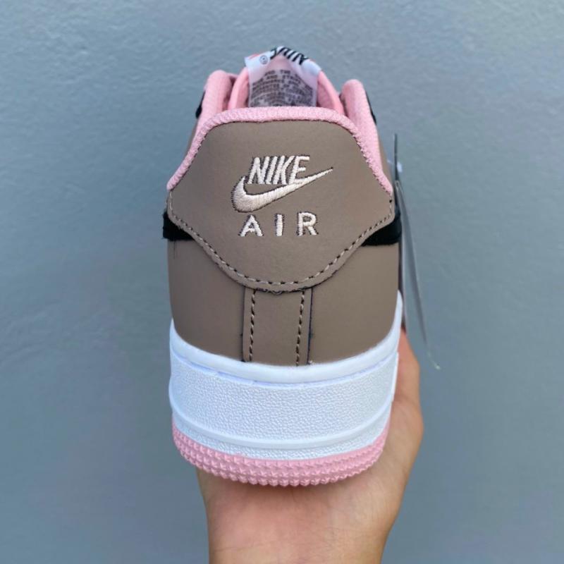 Giày thể thao sneaker nữ Af1 đen hồng hàng cao cấp full box bill
