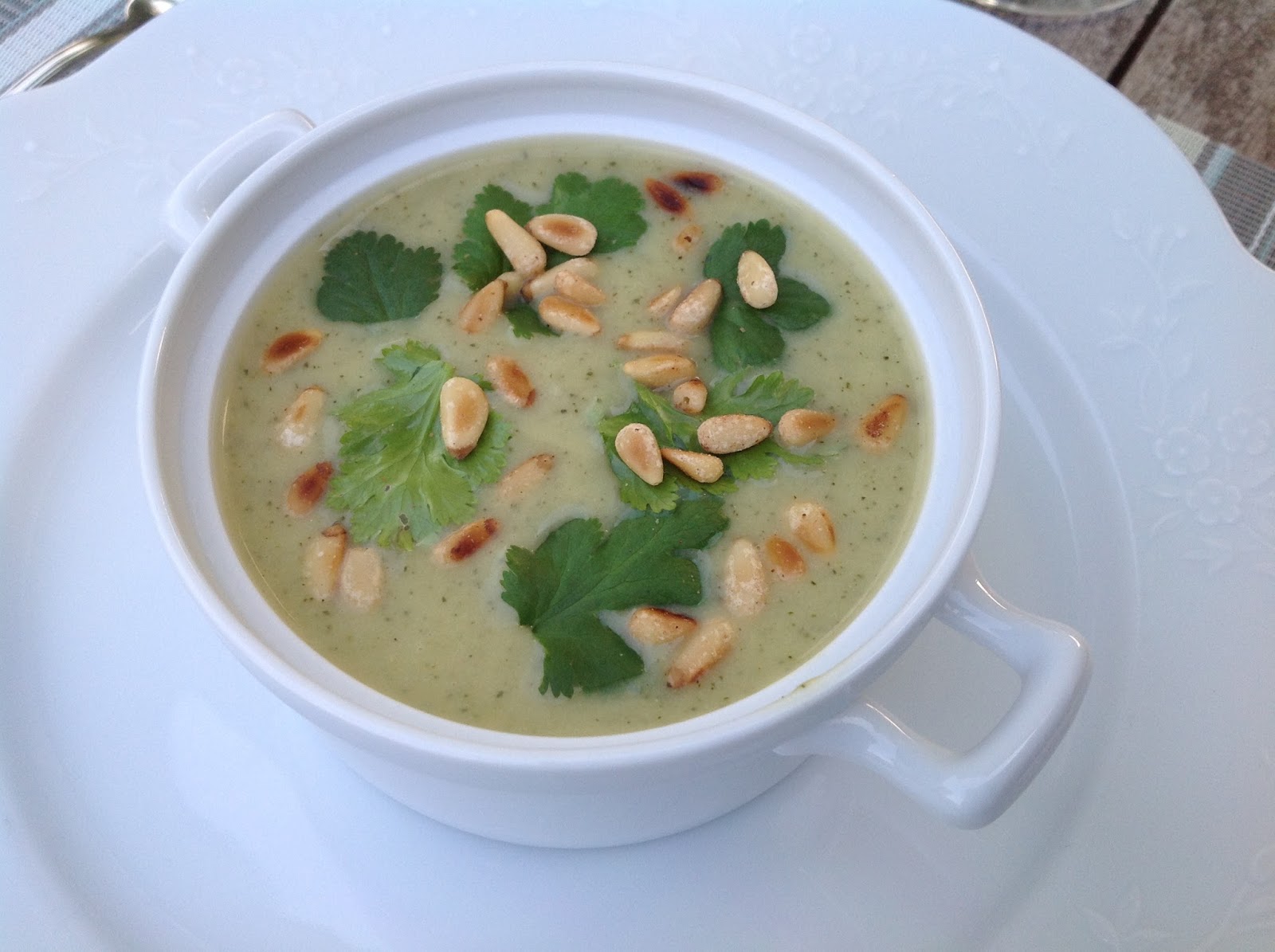 Soupe froide de courgette au boursin