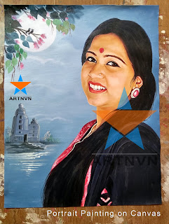 Top Best Professional Oil Canvas Portrait Photo Painting Artist in Hyderabad Telangana INDIA