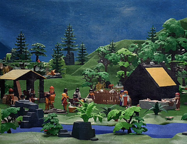 Playmobil Viking Diorama Custom figures