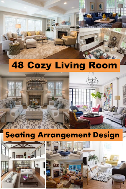48 Cozy Living Room Seating Arrangement Design