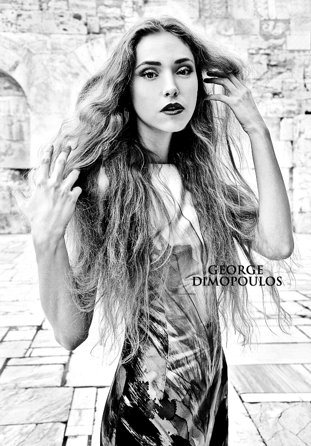Anastasia Sergutko for VN Models | Art Direction & Photography by George Dimopoulos | Clothing : Vassilis Zoulias Haute Couture | Fashion Photography Workshop™ | Location : Athens, Greece